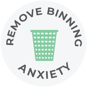 Remove binning anxiety